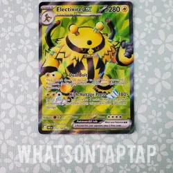 Pokemon Card Electivire Ex 212/182 Secret Rare Scarlet Violet Destined Rivals NM - Image 1