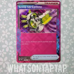 Pokemon Card Scoop Up Cyclone 128/131 Scarlet Violet Prismatic Evolutions LP - Image 1