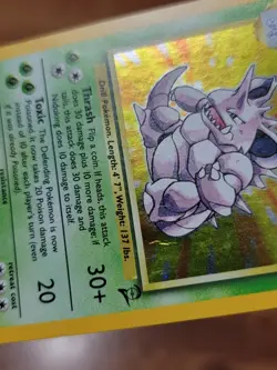 1999-2000 Pokemon Nidoking Holo Base Set 2 Card 11/130 Rare 2nd Edition - MP!! - Image 3