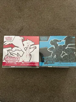 Pokemon Black Bolt and White Flare Pokemon Center ETB Sealed Elite Trainer Box's - Image 1