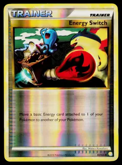 Energy Switch Reverse Holo #91/123 Uncommon Pokemon HeartGold SoulSilver NM - Image 1