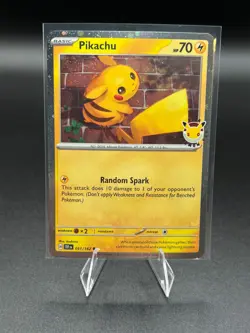 Pikachu Pokemon Day 30th Anniversary Promo 051/162 Near Mint English TCG - Image 1