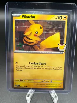 Pikachu Pokemon Day 30th Anniversary Promo 051/162 Near Mint English TCG - Image 3