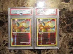 TWO Pokemon 2009 Charizard Platinum Rev Foil Holo Arceus #1 PSA 9 - Image 1