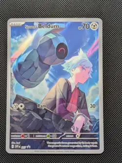 Pokemon Steven's Beldum 207 Scarlet & Violet Black Star Promo - MINT/NM - Image 1