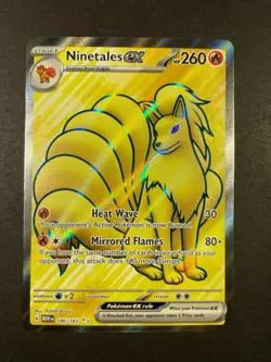 2023 Pokemon SV 151 Ninetales ex #186/165 Full Art Rare Out Of Print PSA Worthy! - Image 1