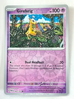 Girafarig 083/167 Reverse Holo Common Twilight Masquerade Pokemon - Near Mint NM - Image 1