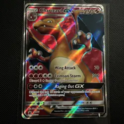 Pokemon Charizard GX SM60 Sun & Moon Full Art Holo Black Star Promo 2017 - Image 1