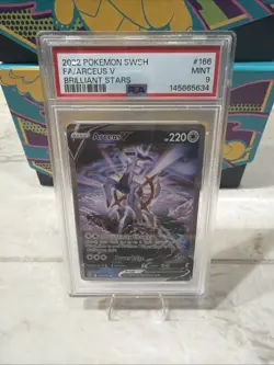 2022 Pokemon SWSH Brilliant Stars #166 Fa/Arceus V Brilliant Stars PSA 9 - Image 1