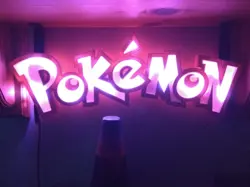 3D Illuminated LED Pokemon inspired sign logo shelf display night light Large - Image 5