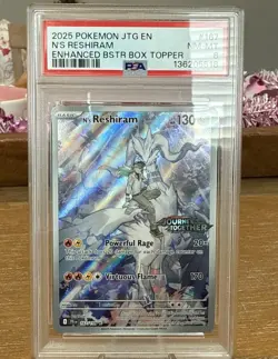 Pokemon TCG N's Reshiram 167/159 Journey Together Holo IR PSA 8 - Image 1