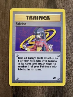 Pokemon TCG Sabrina Gym Challenge 110/132 Regular Unlimited Rare - Image 1
