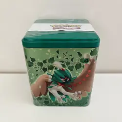 Pokemon TCG: Grass Stacking Tin 3 Booster Packs And Coin - Image 3