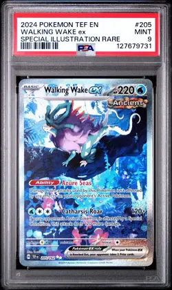 Pokemon TCG Walking Wake ex Temporal Forces 205/162 PSA 9 - Image 1