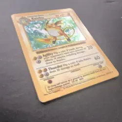 Pokemon TCG Raichu Base Set Shadowless Unlimited 014/102 Holo Rare 80 HP English - Image 2