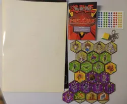 Yu-Gi-Oh! Hexors Lot of 22 Tiles + Rulebook, Mat, and Starter Set Pieces - Image 1