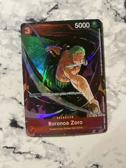 Roronoa Zoro Alt Art Holo Foil Rare Gift Collection 2023 ST01-013 One Piece NM - Image 1