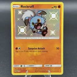 Rockruff - SV23/SV94 - Pokemon Hidden Fates Sun & Moon Shiny Rare Card NM - Image 1
