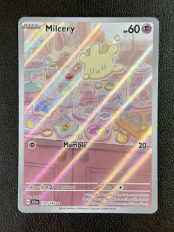 MILCERY Pokemon Card Stellar Crown 152/142 Holo Illustration Rare IR - Image 1