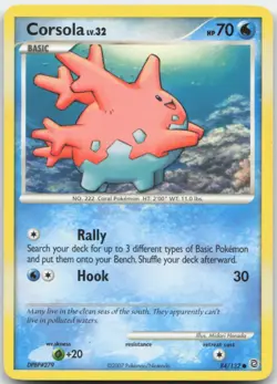 Corsola 84/132 Secret Wonders Pokemon Card LP - Image 1