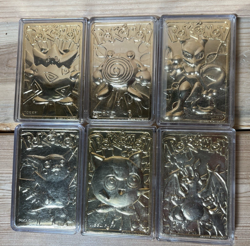 Pokemon 23K gold plated trading cards 1999 Burger King promotion full set - Image 1