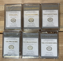 Pokemon 23K gold plated trading cards 1999 Burger King promotion full set - Image 2