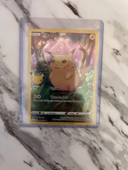 Pokemon TCG Pikachu 005/025 Celebrations Full Art Holo Rare 60 HP Basic Card - Image 1