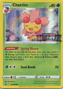 Cherrim - (Prerelease) Promo SWSH: Sword & Shield Promo Cards SWSH088 NM - Image 1