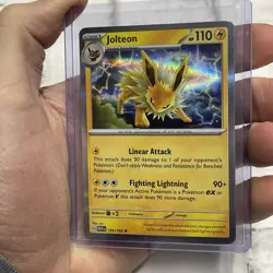 Pokemon TCG Jolteon Scarlet & Violet - 151 135/165 Holo Rare NM Near Mint Card - Image 2