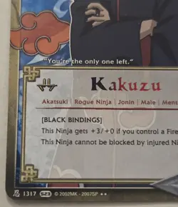 Kakuzu #1317- Rare 1st Edition Foil Naruto Bandai CCG Card - Image 3