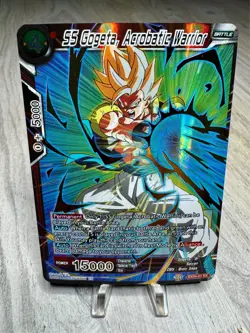 SS Gogeta Acrobatic Warrior EX04-01 Gold Stamped Foil Dragon Ball Super Card NM - Image 2