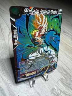 SS Gogeta Acrobatic Warrior EX04-01 Gold Stamped Foil Dragon Ball Super Card NM - Image 3