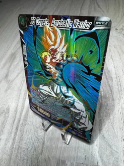 SS Gogeta Acrobatic Warrior EX04-01 Gold Stamped Foil Dragon Ball Super Card NM - Image 4