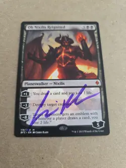 Ob Nixilis Reignited Signed By Chris Rahn Magic the Gathering - Image 1