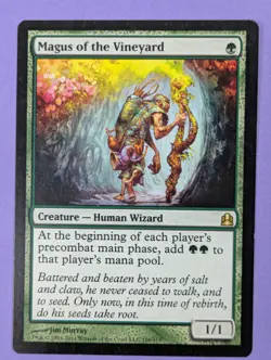 MTG Magic: Commander 2011: Magus of the Vineyard #166/318 Rare - LP - Image 1