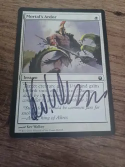 Mortal's Ardor Signed by KEV WALKER Magic The Gathering MTG - Image 1