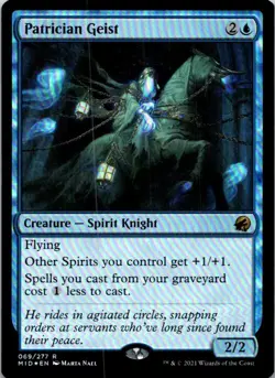 Patrician Geist Foil Magic Innistrad Midnight Hunt NM - Image 1