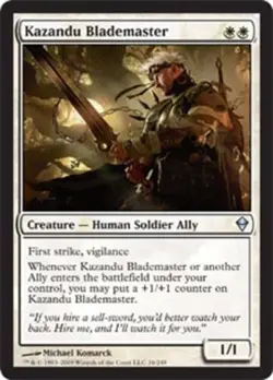 4x Kazandu Blademaster NM-Mint, English Zendikar MTG Magic - Image 1