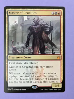 MTG Magic: Ravnica Remastered: Master of Cruelties #0198 Mythic - NM - Image 1