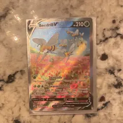 Pokemon Beedrill V Ultra Rare Full Art Holo Card 161/189 Astral Radiance - Image 1