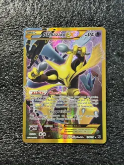 Pokemon TCG Alakazam EX Fates Collide 125/124 Full Art Secret Rare Card - Image 1