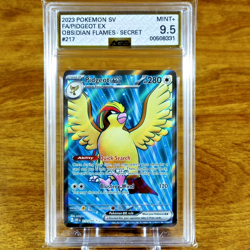 Pokemon Obsidian Flames Pidgeot EX 217/197 AGS Mint+ 9.5 Holo Secret Rare 2023 - Image 1