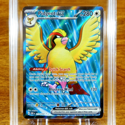 Pokemon Obsidian Flames Pidgeot EX 217/197 AGS Mint+ 9.5 Holo Secret Rare 2023 - Image 2