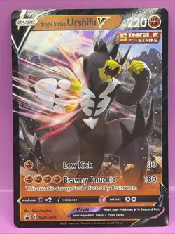 Single Strike Urshifu V SWSH106 Sword & Shield Promo Pokemon Card - Image 1