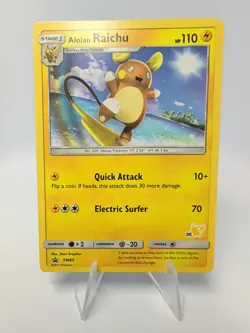 Pokemon TCG Battle Academy Alolan Raichu SM65 Black Star Promo #25 Stamped NM - Image 1