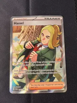 x2 Hassel 205/167 Full Art Trainer Ultra Rare Pokemon TCG Twilight Masquerade NM - Image 3