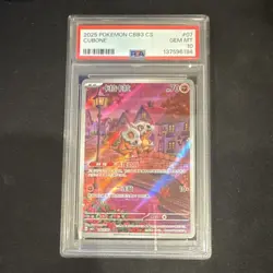 Pokemon Cubone Full Art Holo 2025 CBB3 CS PSA 10 #007/07 Graded Card - Image 1