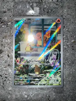 Pokemon TCG Charmander SVP044 Illustration Rare Black Star Promo Holo SEALED - Image 3