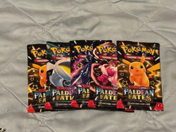 5x Pokemon Paldean Fates Booster Packs FACTORY SEALED! ✅ - Image 1