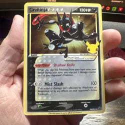 Pokemon Greninja Gold Star Holo Promo Black Star SWSH144 Celebrations - Image 1
